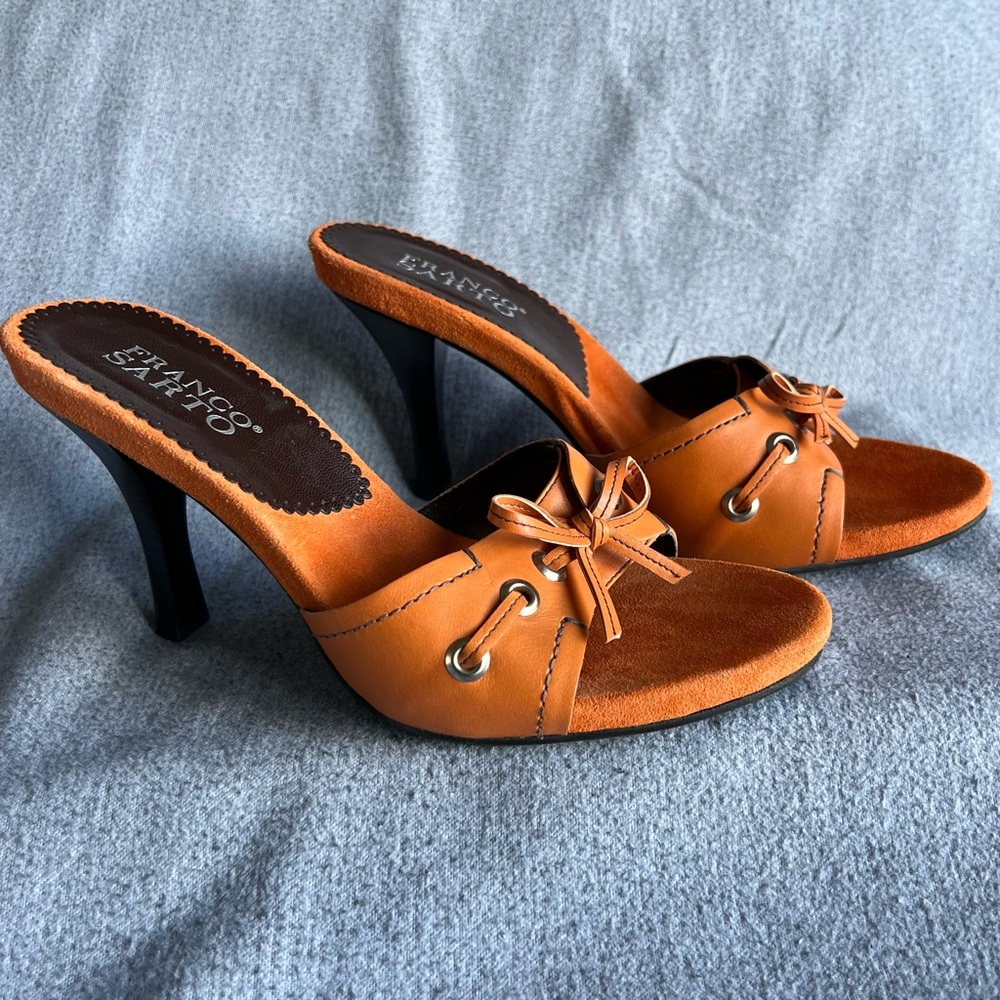 Franco Sarto | Burnt Orange Heels | Size 7.5
